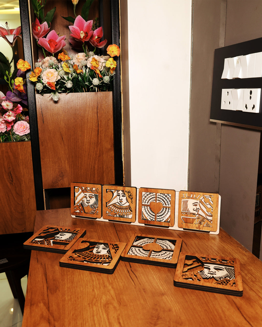 Layered Wood Coaster Set