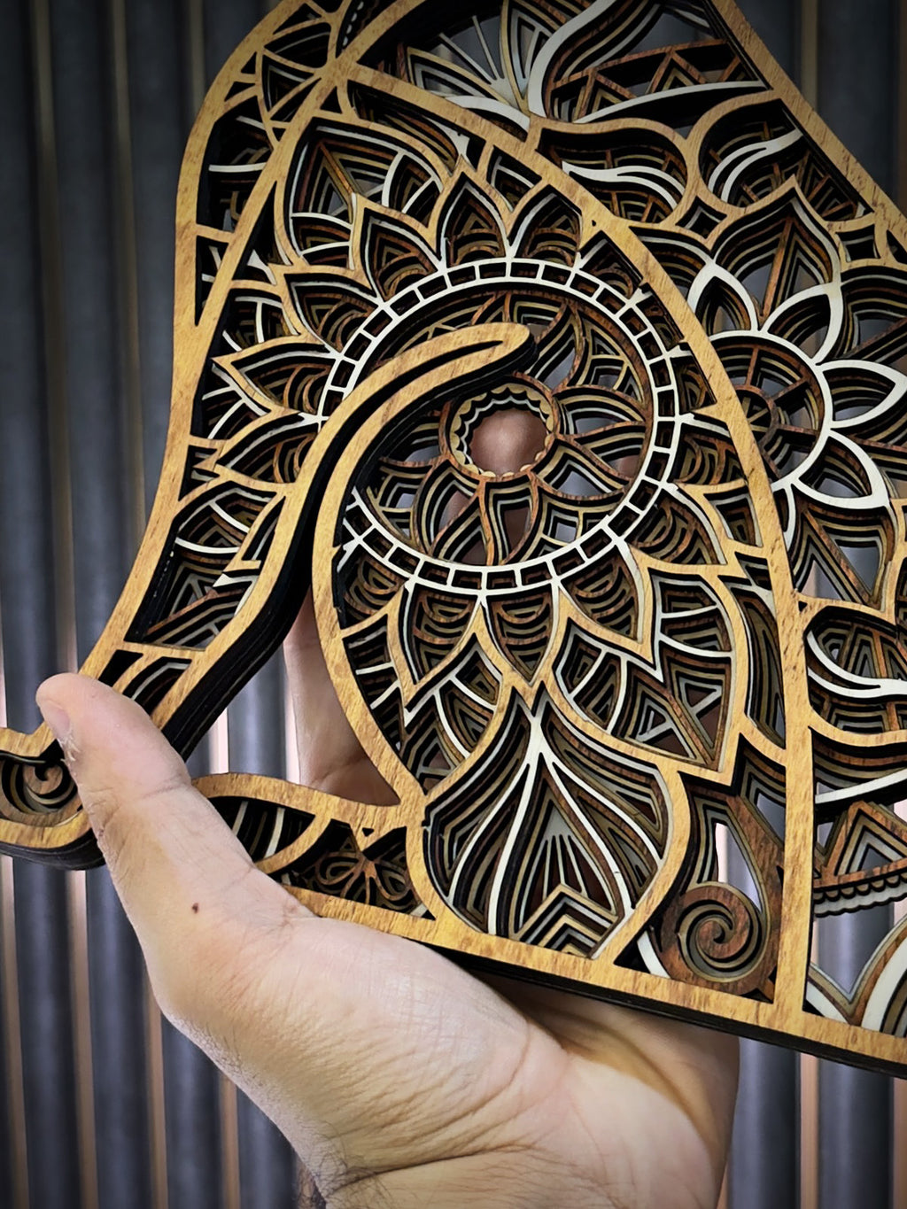 Cat 3D Laser Cut Wooden Wall Art