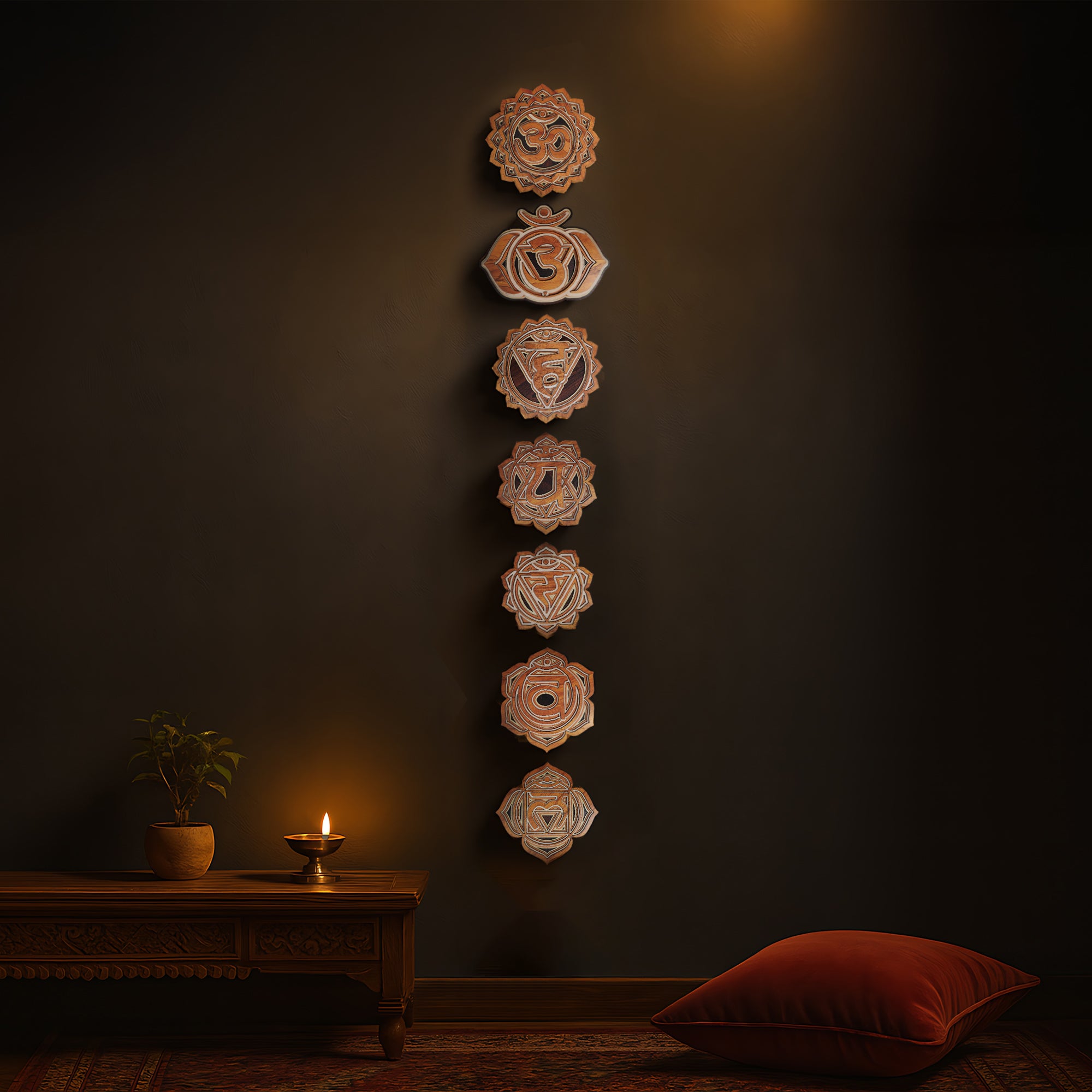 7 Chakras Spiritual Wall Art